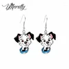 Orecchini a pennaglie 2024 Arrivo 101 Dalmatians Cruella e cuccioli Film fumetti Film Handcraft Acrilico ACCHILICO ACCIO PESCE PERCHLE