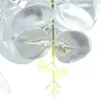 Dekorativa blommor eukalyptus krans mini kransar ring papper ringar järntråd lämnar te ljus konstgjord