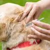 Ferramenta de removedor de carrapato de vestuário de cachorro portátil gancho de pulgas de aço inoxidável Tweezer Pull Acessórios de preparação para animais de estimação