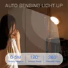 360 Geroteerde PIR -bewegingssensor LED Nacht Licht Wandlampen oplaadbaar onder Cabinet Light Wireless Closet Night Lamp 240507