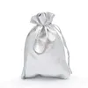 Sachets de bijoux 100pc emballage brillant en papier d'ormeur en papier d'ormeau en papier papier à tradage en velours 7x9 9x12 11x16 13x18 Sacs-cadeaux de mariage