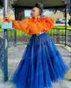 Skirts Floor Length Tulle Puffy A Line Ruffled Tiered Long Party Skirt Hi Waist Lush Mesh Maxi Women Casual