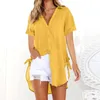 Women's Blouses Cotton Linen Plus Size Shirts Fashion Woman Blouse 2024 Summer Long Sleeve Solid Tops Tunic Button Lapel