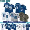 Jonathan Taylor Anthony Richardson Football Jersey Joe Flacco Josh Downs Quenton Nelson Michael Pittman Jr Deforest Buckner Zaire Franklin Matt Gay Reggie Wayne