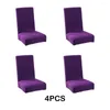 Couvre-chaise 4 pièces Premium Elastic Spandex Stretch Cover pour El Banquet Wedding Wide Application