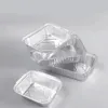 Eliminare contenitori 20pcs vassoio in alluminio usa e getta (senza coperchio) Contenitore di alimenti di varie dimensioni per cuocere la cottura e il taccolo