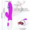 Andra hälsoskönhetsartiklar G Spot Dildo Rabbit Vibrator för kvinnor Dual Vibration Sile Waterproof Female Vagina Clitoris Anal Massager Toys Shop T240510