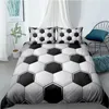 Set di biancheria da letto Design 3D Copertina del piumone set Case trapunte e coperture per cuscini a doppia doppia dimensione a doppia dimensione da letto bianchi da calcio