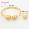 Brangle EST Perles avec anneau bijoux de mode Fashion Bracelet Bracelet luxe Dubai Gold Pladed Dames Exquis Jewelry Gift