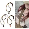 Chains Natural Star Pendant Chain Chain Wood Perle Collier Clavicule pour femmes