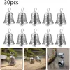 Figurine decorative 30pcs a campana a pendente di Natale decorazione sospeso Collar per cani per festival che produce decorazioni di campanelli a vento