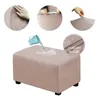 Couvercles de chaise Rectangle Rectangle Rectangle Tabouret de tabouret ottoman Poot-to-tabouret SOFA SOFA SOPCOVER RETRAITE