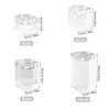 Kandelaars Europa Crystal Glass Holder Fijne transparante kandelaar bruiloft Dineren Home Decorations