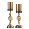 Candle Holders European Decor Single Holder Romantic Crystals Candlestick Luxury Stand Home Table Decoration