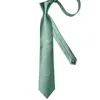 Zestaw krawata na szyję 2022 Nowy szałwia zielona solidna jedwabna męska krawat szyja zestaw kieszonkowy kwadratowe spinki do mankietów o szerokości 8 cm o długości 150 cm dla mężczyzn Akcesoria Prezent