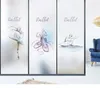 Pegatizas de ventana Ballet Dance Studio Tamaño personalizado Puerta de película de vidrio Sin pegajos de pegamento Palabas de privacidad Año de la oficina del baño