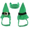 Abbigliamento per cani St Patrick's Day Cat Cat Cat With Collar Elf Foot Straps St. Accessori di abbigliamento a testa Accessori verdi per gatti