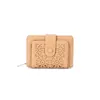 Wallets Fahion Women Wallet Trendy Colors Cut-outs Pattern Ladies Coin Pocket Purse Luxury Short Cards Holders VKP1397