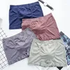Sous-pants 4pcs / lot Brésilien Men de sous-vêtements pour hommes brésiliens Boîtres sans couture en polyester fibre solide