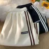 Frauen Shorts Frauen Draw String Elastic Taille Striped Casual Atmable Summer Korean Style Lose Joggen