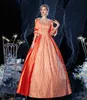 Roupas étnicas 18th Royal Orange Victorian Retro Barroco Traje Renaissance Retro Inspiração Rococo Marie Antoinette Costume Ball Dressl2405