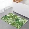 Carpets Tropical Green Leaf Plant Kitchen Floor Mat Living Room Decor Carpet Home Hallway Entrance Doormat Balcony Door Anti Slip Rug