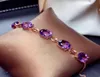 Новая мода Amethyst 18k Rose Gold Crown Сокровище