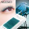 Falsche Wimpern Neues Produkt Mizimo gemischte Länge farbige Graffiti Wimpern 8-15mm künstliche Minze Haar Personalisierte Wimpern Erweiterung Tool Q240510