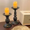 Bandlers French Retro Style Roman Menorah Dining Room Roantic Candlelight Dîner Ornements en fer forgé Creative Art Design