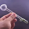 15cm Thick Pyrex Glass Oil Burner Pipe Colorful Men Penis Mouthpiece Hand Smoking Pipes Transparent Great Tube Oil Nail Tips