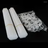 Parti Dekorasyonu 50 PCS 40cm Beyaz PVC Çubuklar Kardak Şeffaf Plastik Balon Tutucu Tutucu Doğum Günü Düğün Malzemeleri Çocuk Dekoru