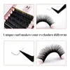 False Eyelashes Jomay Mix 8-16mm Handmade Korean Pbt L/M Curled Eyelash Extension Natural Soft Artificial Mink Makeup Tool Beauty Q240510