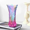 花瓶の花瓶ガラス虹の装飾的な厚くなった容器鍋ホームテーブルのための装飾装飾贈り物