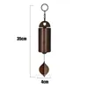 Figurine decorative La profonda risonanza Serenity Bell Heroic Windbell Vintage Metal Wind Chimes per la decorazione del cortile da giardino domestico