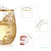 Tass jetables Paies 12 / 16oz verres à vin sans souche Cocktail en plastique Verre Whisky Boire réutilisable pour le mariage Home Drop