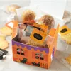 Enveloppe cadeau 10 / 20pcs Halloween House Candy Box Nugat Cookies Creative Baking Packaging Colored Party Suppliesq240511