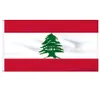 Flag en liban 3x5ft 150x90cm Polyester Printing intérieur extérieur suspendu vendant un drapeau national avec des œillets en laiton shippin3889235