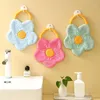 Towel 1pcs Thickened Flower Shape Hand Creative Kitchen Coral Fleece Home Bathroom Soft Child Quick Cartoon Hangable Bath