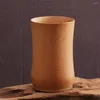 Tasses Saucers 2pcs Bamboo Water Mug tasse de tube à tube épais écologique pour restaurant pour le restaurant