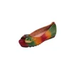 Chaussures décontractées birkuir Bow coloré femme coins softs talon bas talon authentique en cuir en cuir mocassins invisibles couleurs mixtes