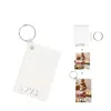 Keychain de fête sublimation bricolage Blank Favor Pendant MDF TRANSFERT DOUBLE CHEUR DOUBLE CHECHAINS LAGE DÉCORAGE CAVEL