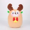 Serie schattige vrolijke kussen Claus Santa Christmas Elk plush speelgoed geschenken voor kinderen 1007