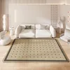 Tappeti tappeti soggiorno leggero lussuoso tappetino in stile crema semplice panna lavabile tavolino divano coperta da comodino