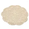 Verres à vin 12pcs vintage coton tapis rond