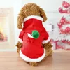 Vêtements pour chiens coton coton vêtements mignons costume de Noël costume à sweat d'hiver bodys d'hiver pour et chat gardent le rouge au chaud
