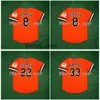 VIN 1984 Jersey de baseball vintage Jim Palmer Eddie Murray 30e anniversaire Cal Ripken Jr. Orange Retro Jerseys Size S-xxxl