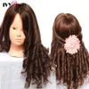 Mannequin Heads Human Model Head och Real Hair Styling Training Beauty Facial Makeup Practice 27 Q240510