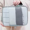 Stume di stoccaggio Pratico sacchetti per bagagli Maglie-disegno organizzatore portatile ad alta capacità con alimentazione per casa cosmetica a manico