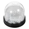 Cadres Blank Mini Snow Globe Image INSERT POUR AVEC LES MATÉRIAUX MAINS APPORTANT DE LA SUMBILATION PLASTIQUE