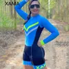 Fans zijn tops TEES XAMA Dames Bicycle Jumping Pak Little Monkey Sleeping zomer Cross Country strakke gel Q240511